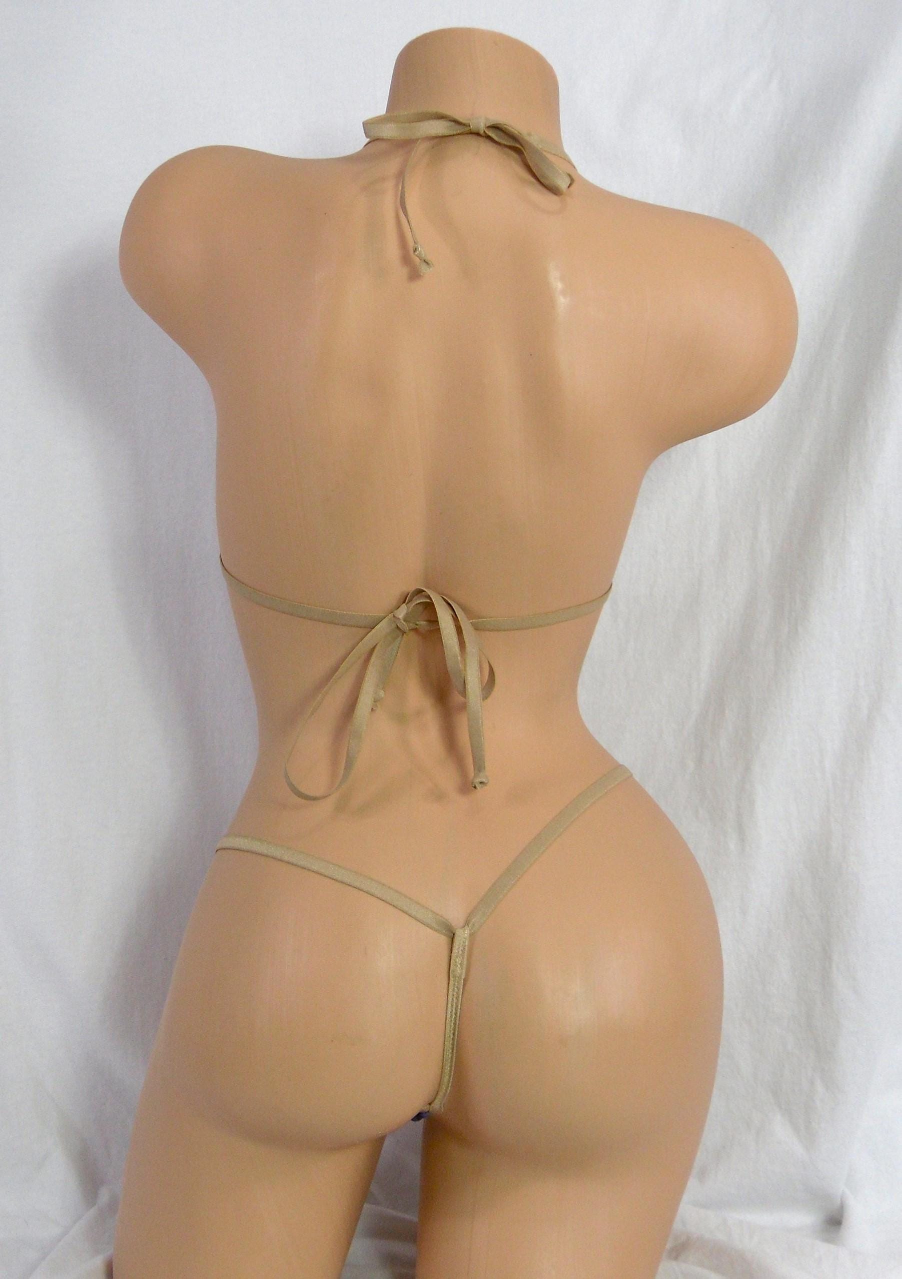 Mini Micro Bikini w/Comfort Fit G-String-Purple Camo-S/M - Image 6
