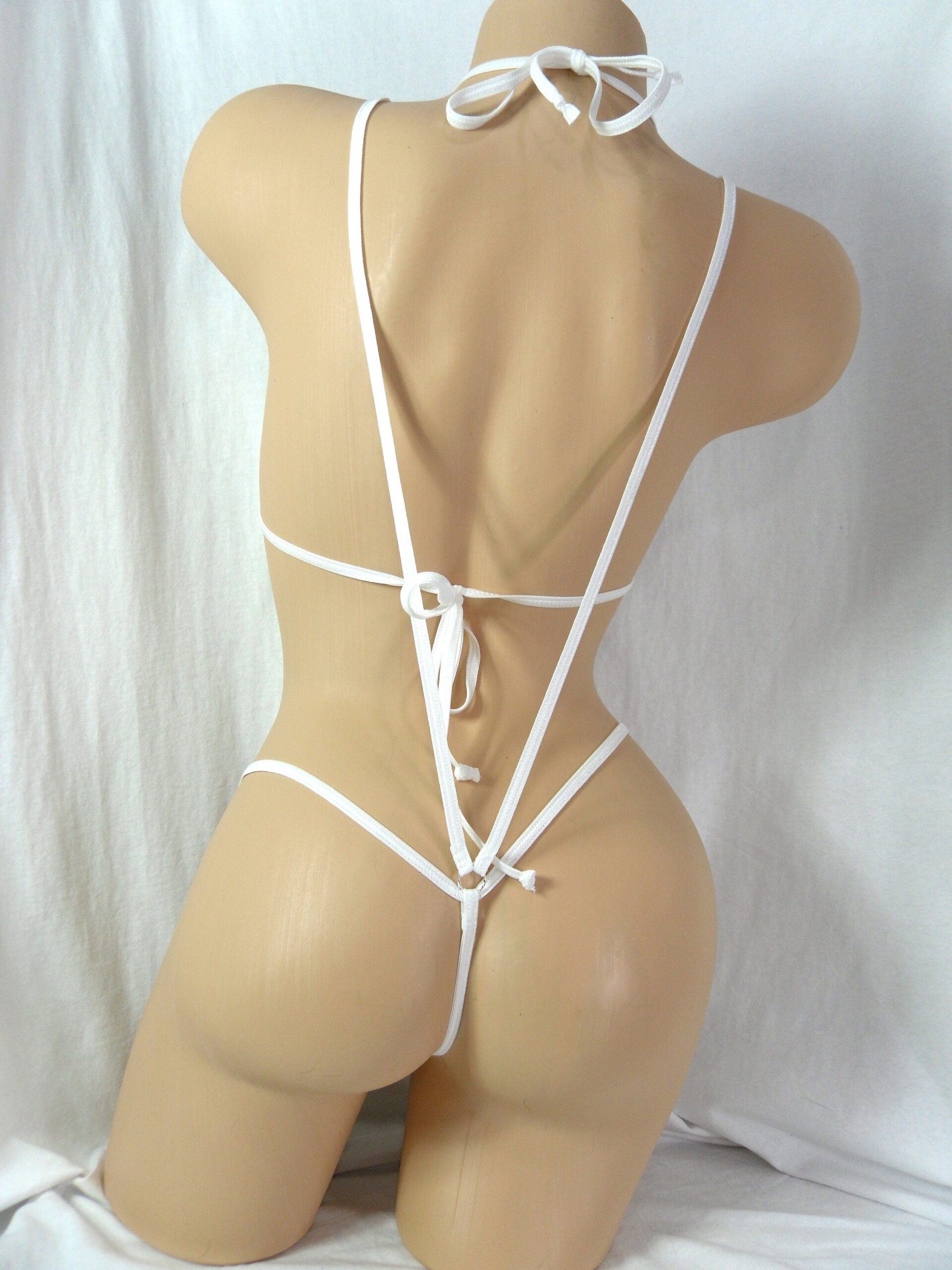 Micro Slingshot G-String Combo- Blue Mystique Velvet- S/M - Image 7